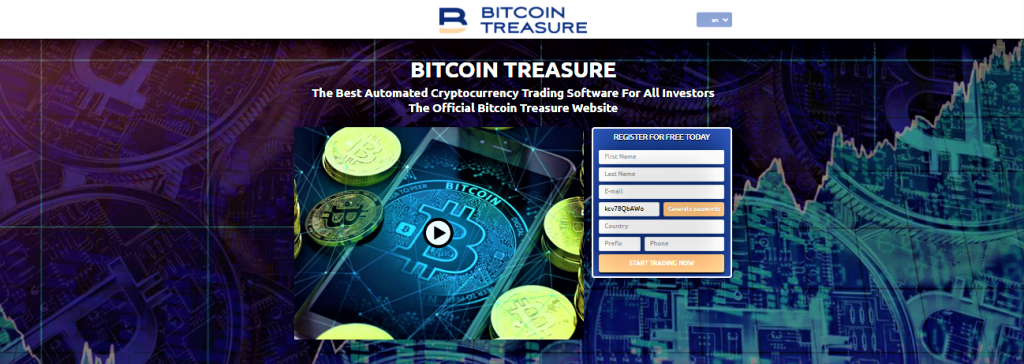 Bitcoin Treasure home page